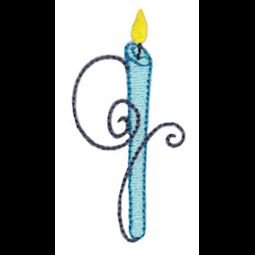 Birthday Candles Alphabet Lower Case g
