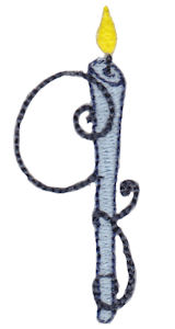 Birthday Candles Alphabet Lower Case q