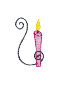 Birthday Candles Alphabet Lower Case u