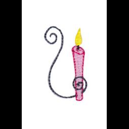 Birthday Candles Alphabet Lower Case u