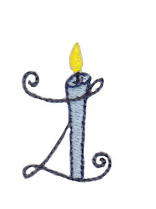 Birthday Candles Alphabet Lower Case z