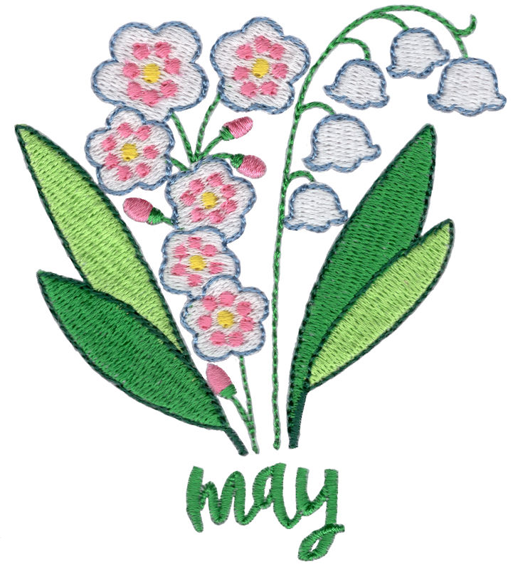 May Lilies of The Valley and Hawthorns