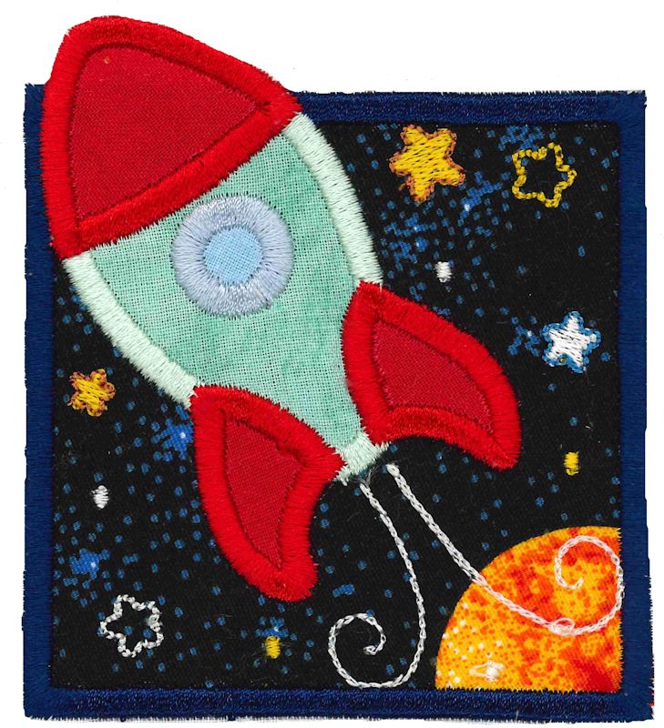 Rocket Ship Applique