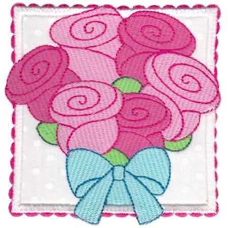 Rose Bouquet Applique