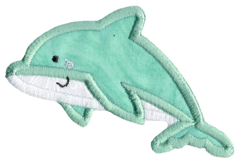 Boxy Dolphin Applique