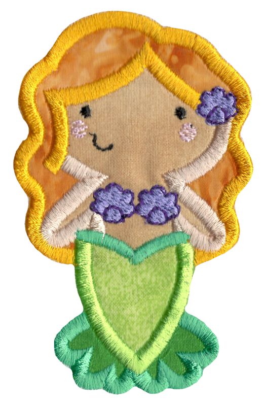 Boxy Mermaid Applique