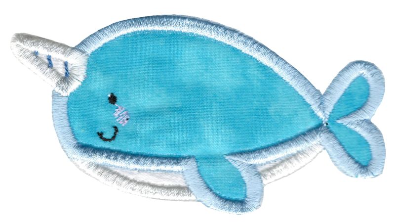 Boxy Narwhal Applique