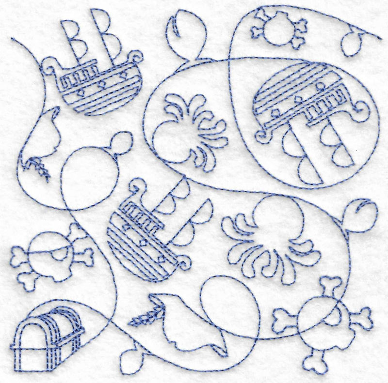 Pirate Quilt Block