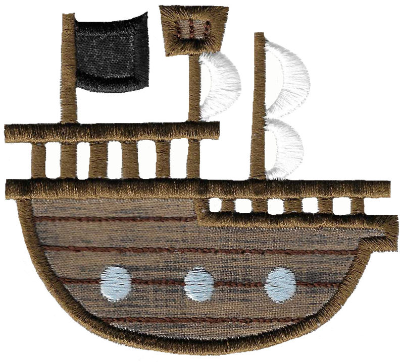 Applique Pirate Ship