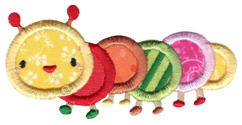 Cute Caterpillar Applique