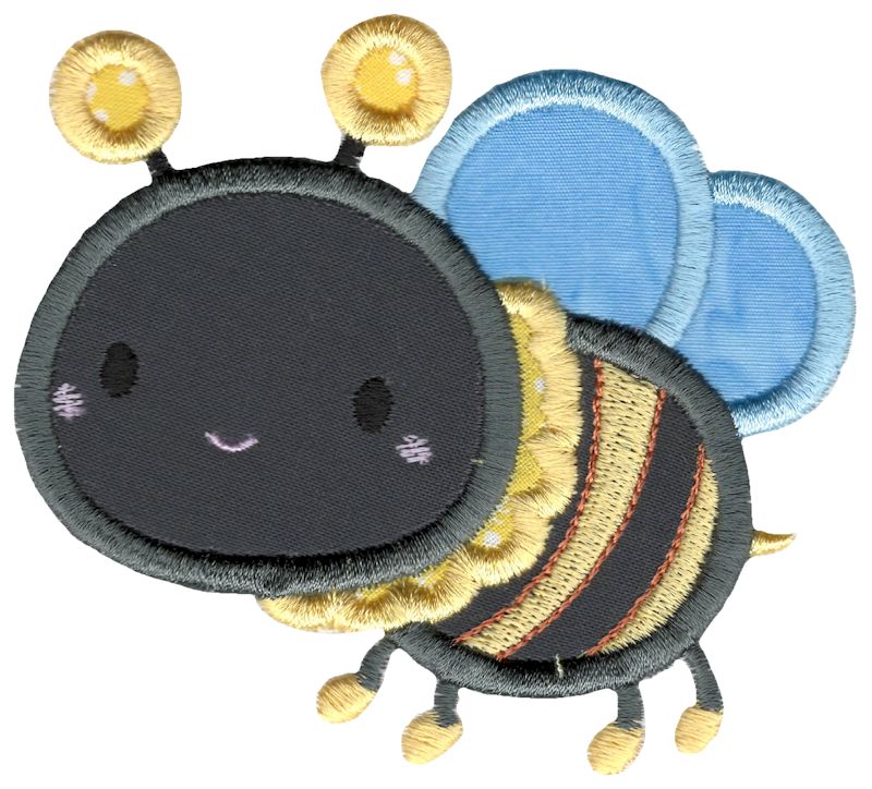 Cute Bumble Bee Applique