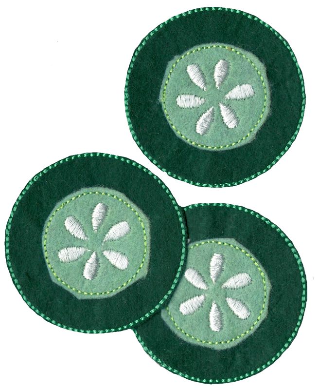 Cucumber Slice Felties