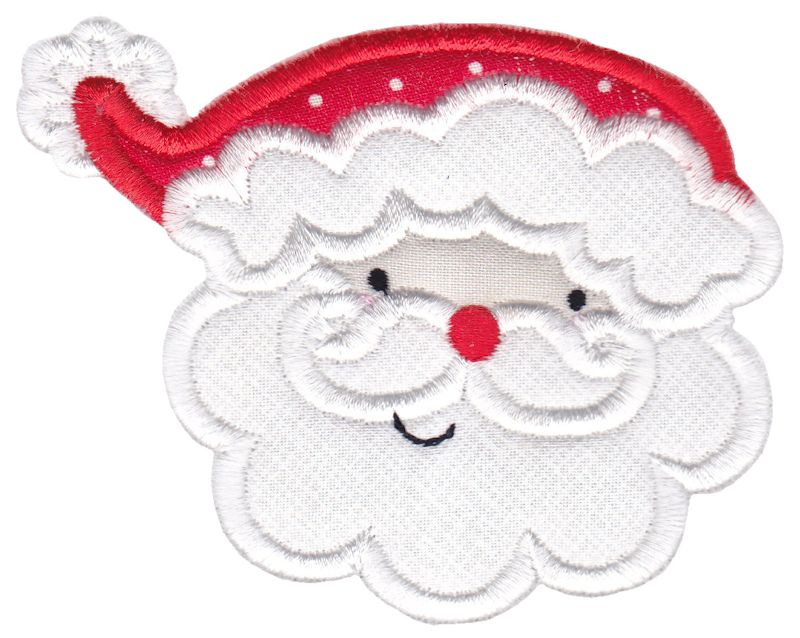 Santa Face Applique