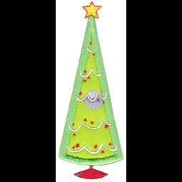 Cute Christmas Tree Applique