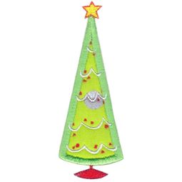 Cute Christmas Tree Applique