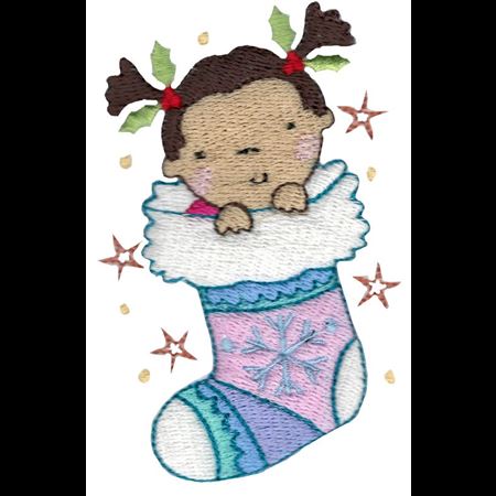Baby In Christmas Stocking