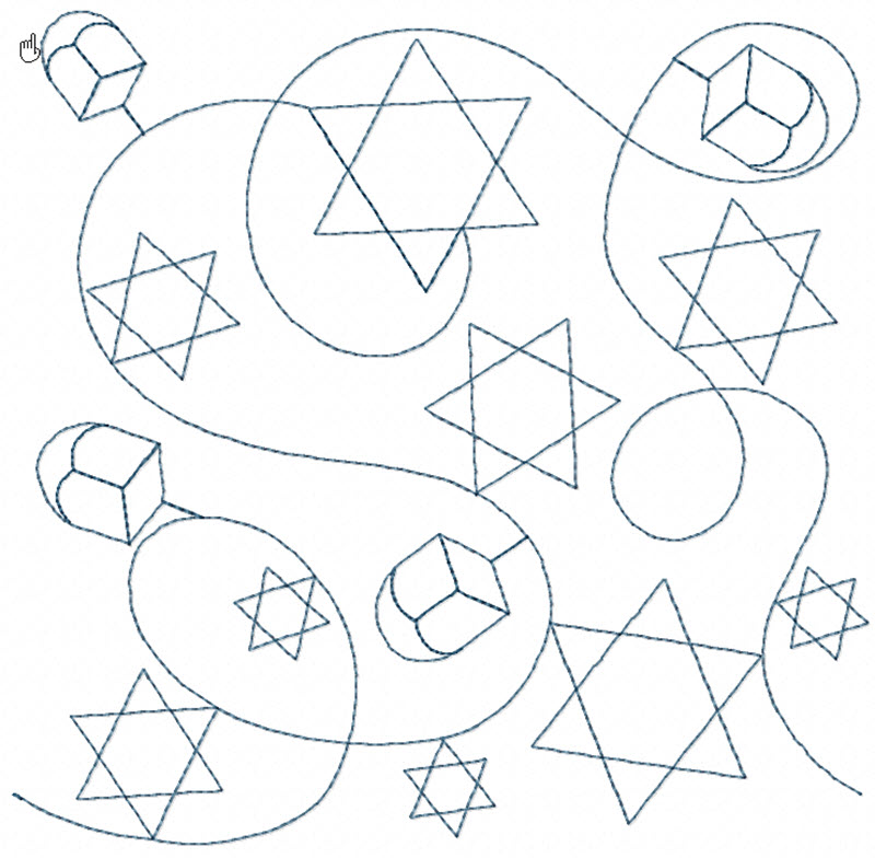 Hanukkah Quilt Block