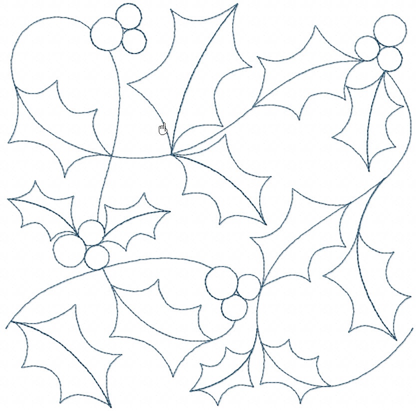 Holly Quilt Block
