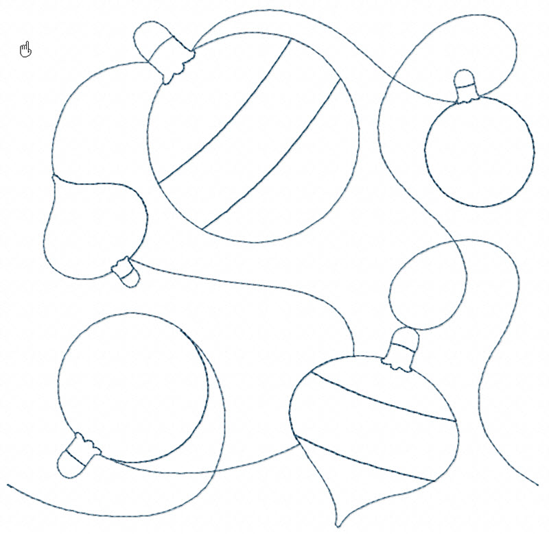 Christmas Ornaments Quilt Block