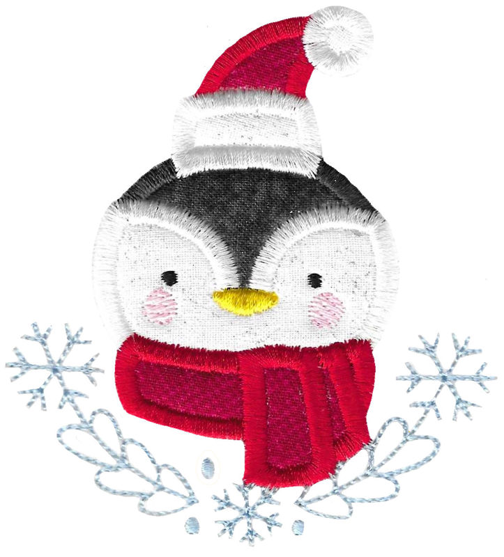 Applique Penguin Face