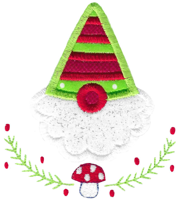 Applique Gnome Face