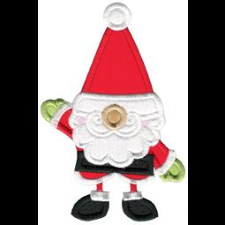 Santa Claus Gnome Applique