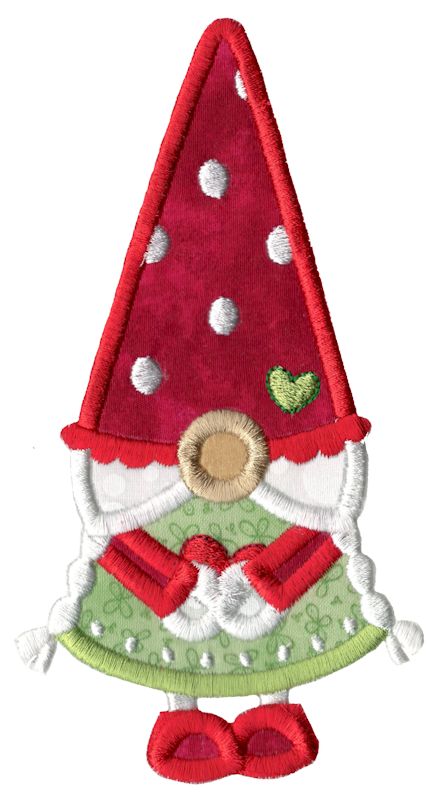 Girl Gnome Applique