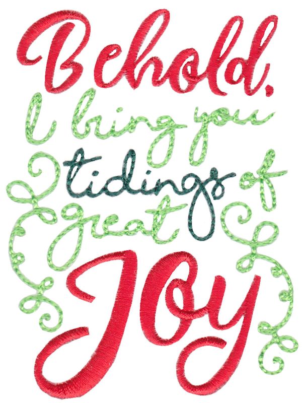 Behold I Bring You Tidings Of Great Joy