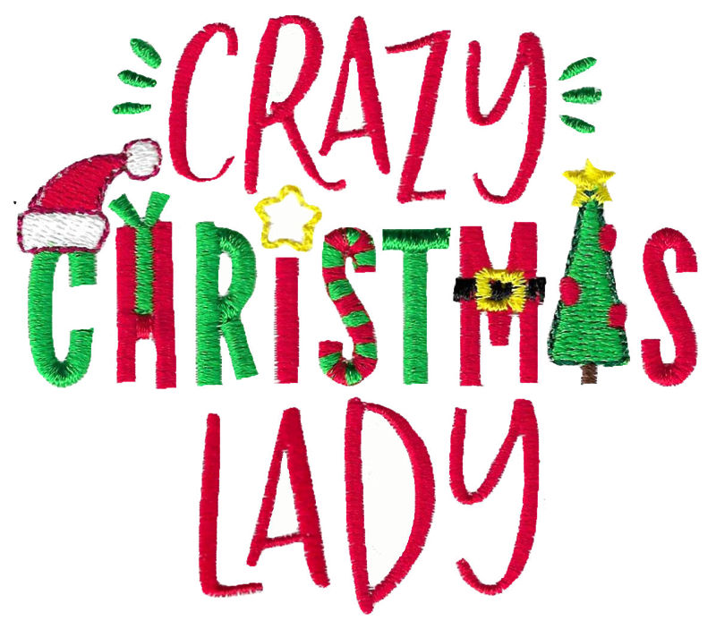 Crazy Christmas Lady