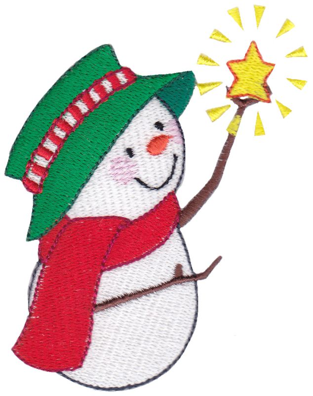 Snowman Holding Star