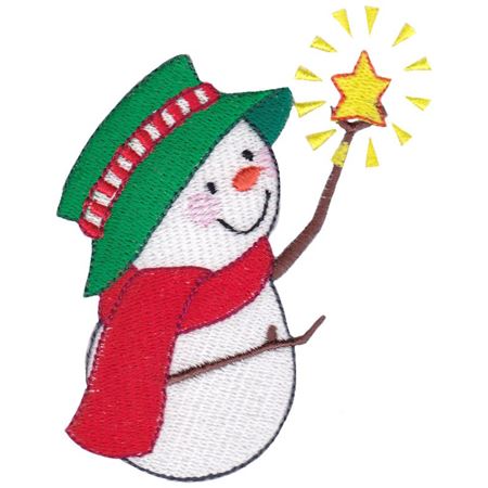 Snowman Holding Star