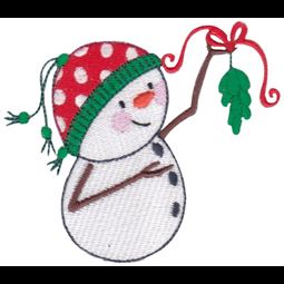 Mistletoe Snowman