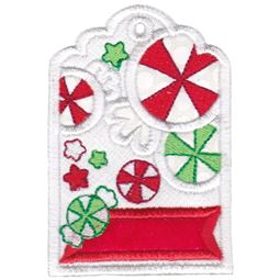 Peppermint Candy Christmas Tag