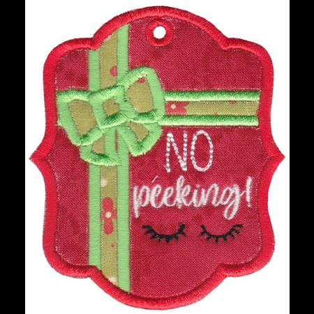 No Peeking Christmas Tag