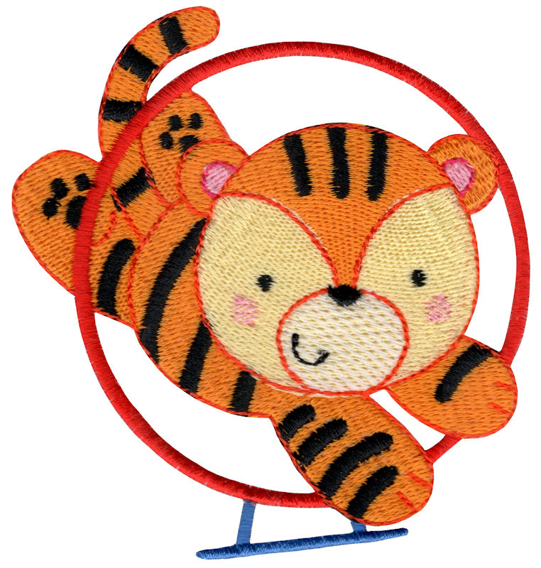 Tiger Leaping Through Ring