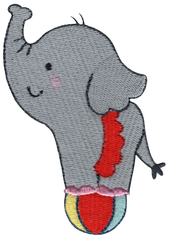 Elephant Balancing on Ball