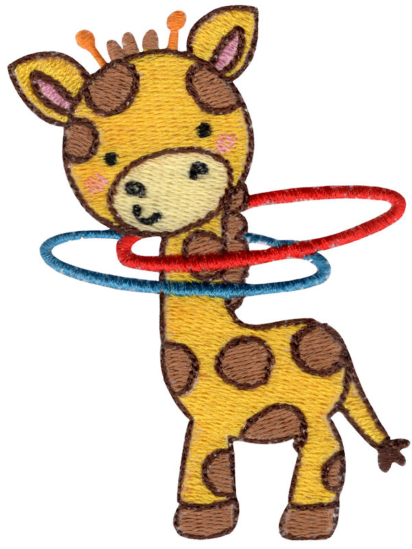 Hula Hooping Giraffe