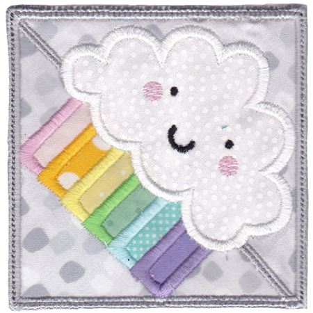 Rainbow Cloud ITH Corner Bookmark