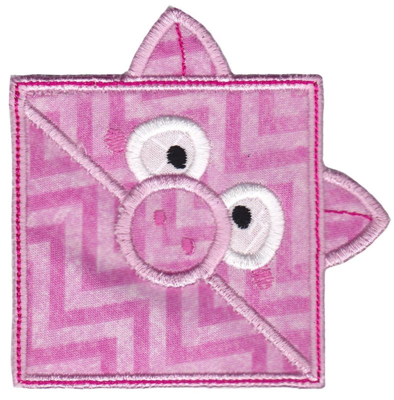 Piggy ITH Corner Bookmark