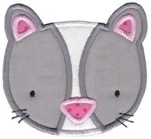 Cat Face Applique
