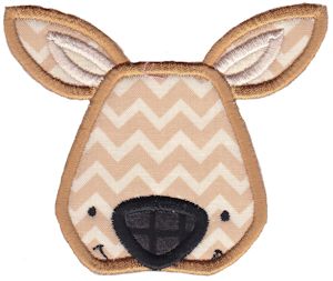 Kangaroo Face Applique
