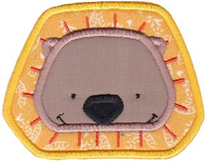 Lion Face Applique