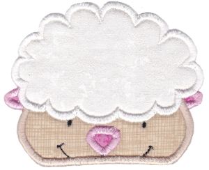 Sheep Face Applique