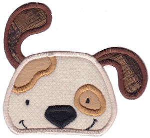 Dog Face Applique