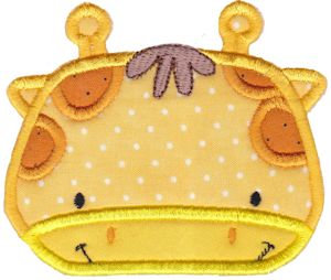 Giraffe Face Applique