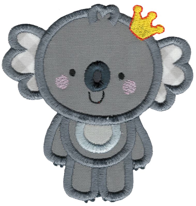 Princess Koala Applique
