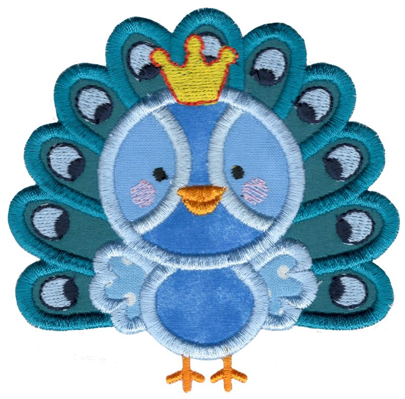Princess Peacock Applique