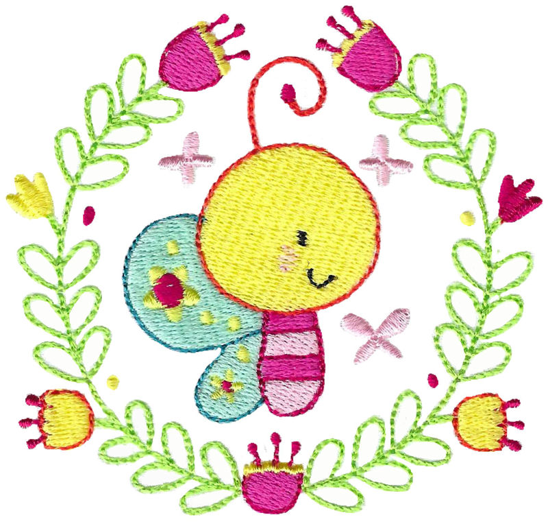 Flower Butterfly Laurel