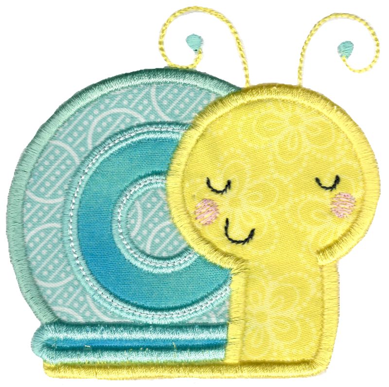 Applique Boy Snail