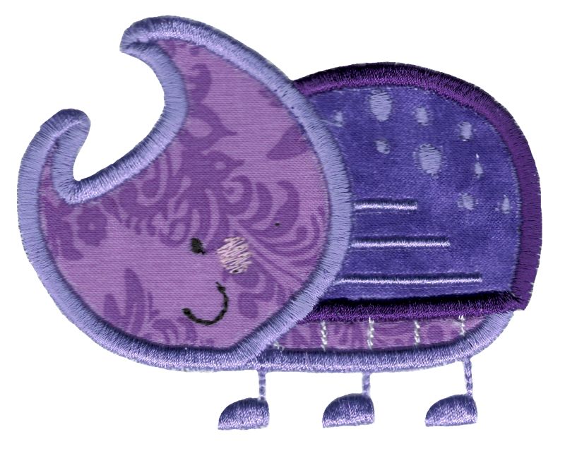 Applique Rhinoceros Beetle